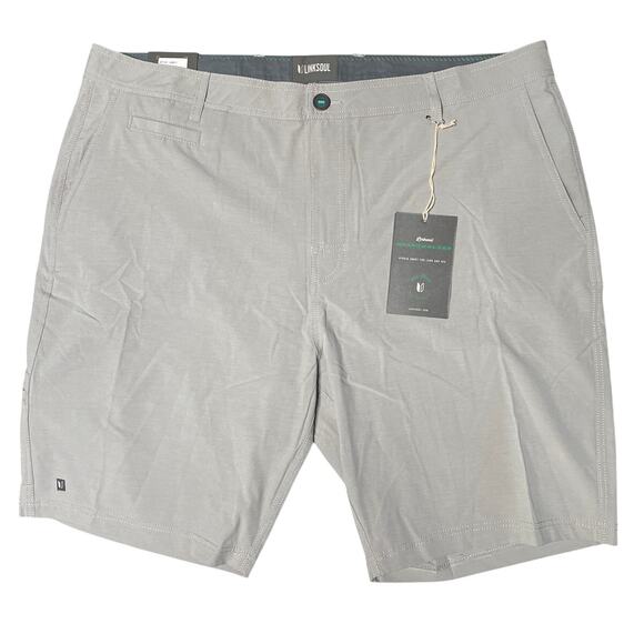 Linksoul Boardwalk Chalk Grey Shorts size 40 NEW - Picture 1 of 9